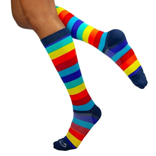 Zayaan Health Chroma Multi Color Compression Socks, PR BLZH-CSSP-V-5MS - main